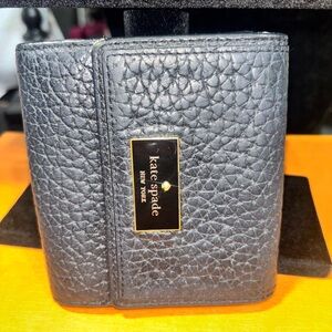Spade Black Leather Wallet